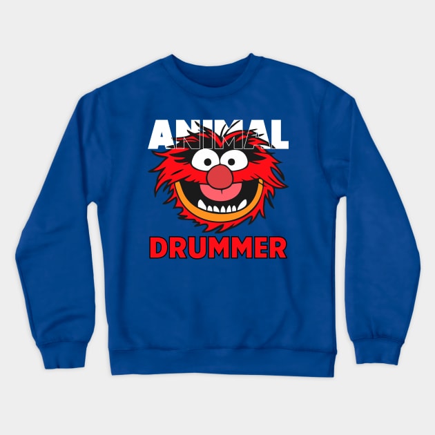 Muppets Animal - Drummer Crewneck Sweatshirt by cInox